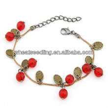 Red Fruit Pattern Fashion Alloy Bracelets Acrylic Bracelets FB40
